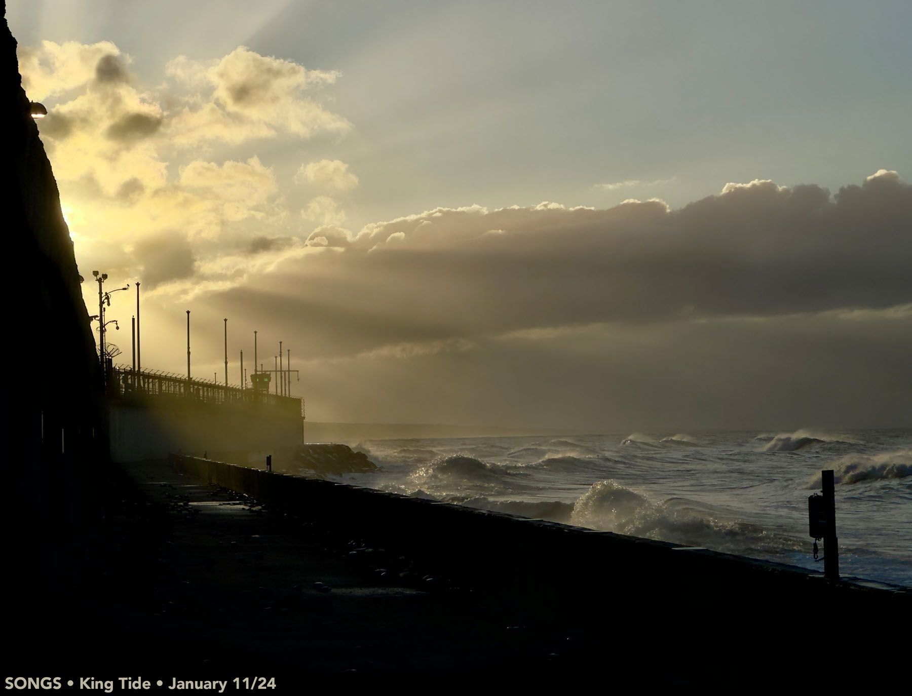 A King tide at San Onofre 