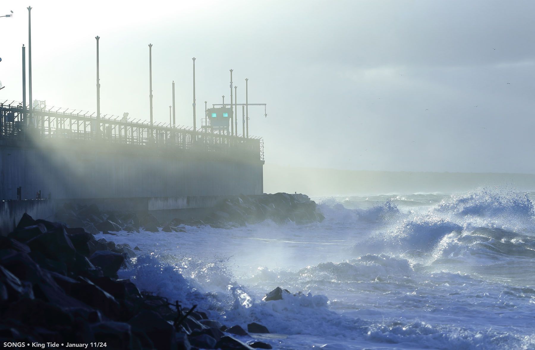 A King tide at San Onofre 