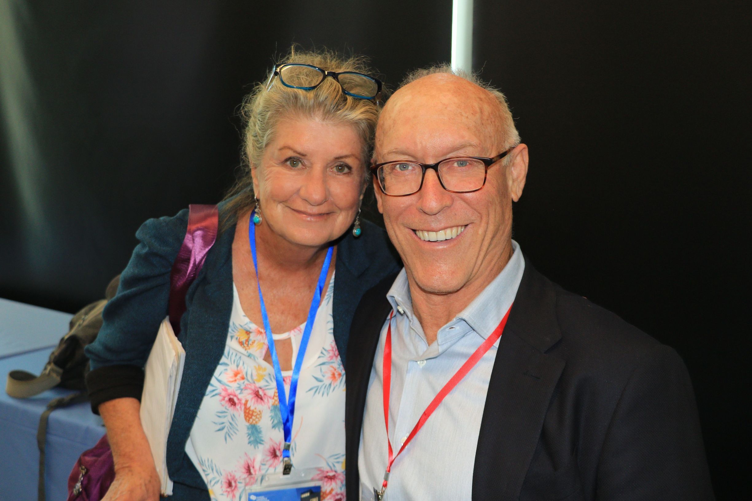 Deanna Polk (left) and Bart Ziegler (right) pose at an SLF event