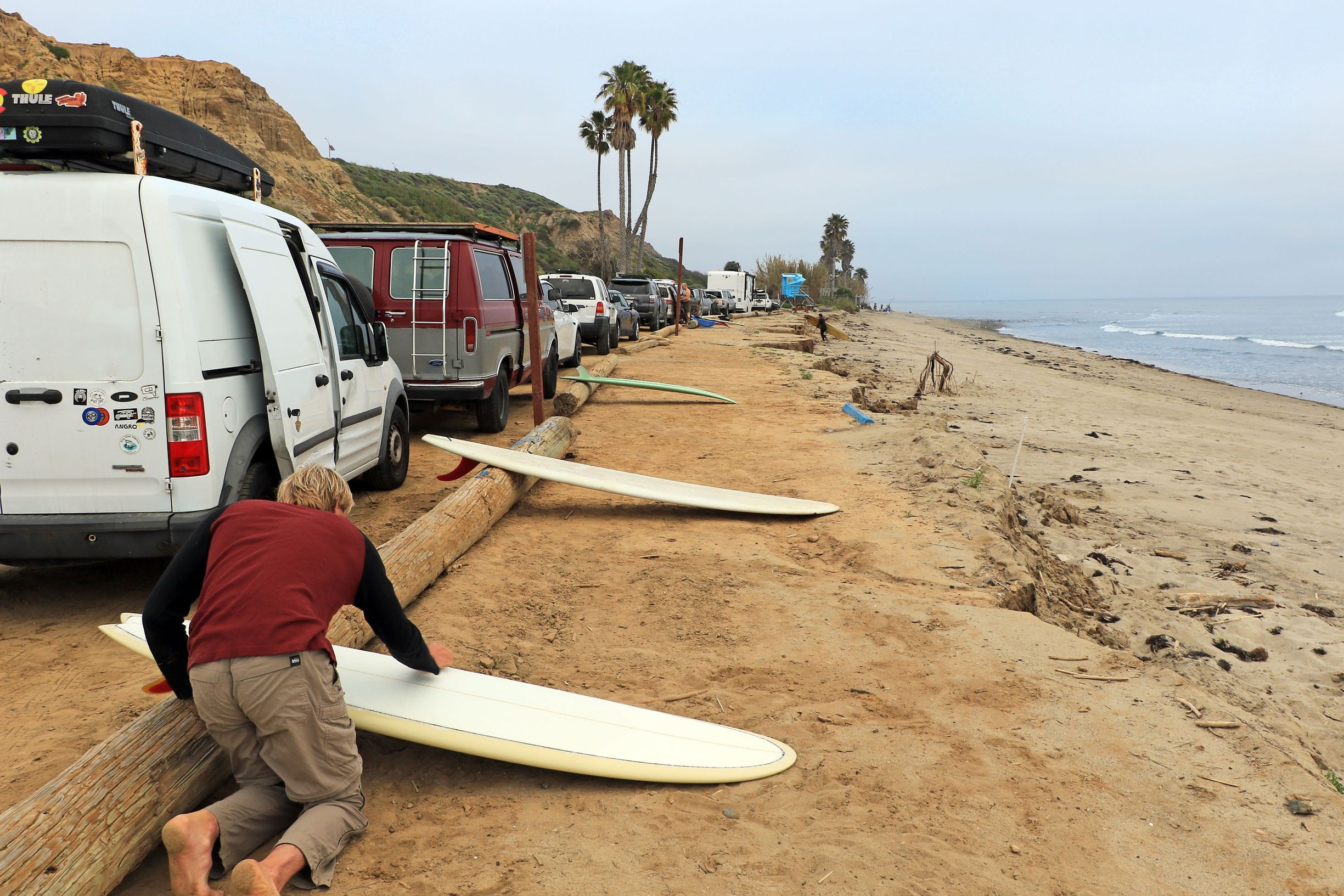 The beach near the SONGS (San Onofre Nuclear Generating Station) power plant