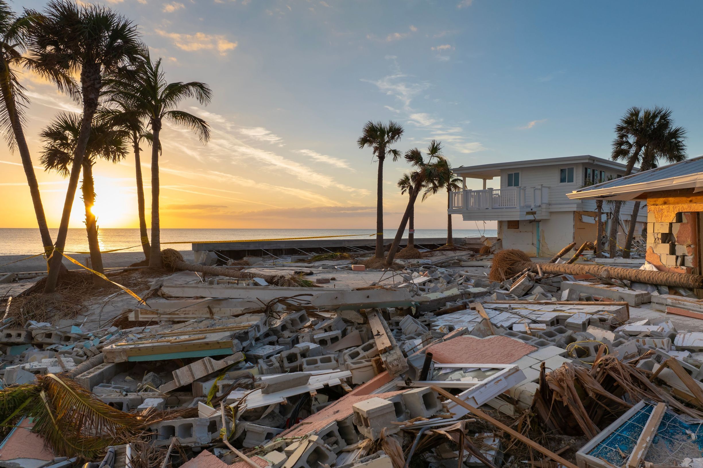 Hurricane Milton wrecks coastal homes in Manasota Key, FL